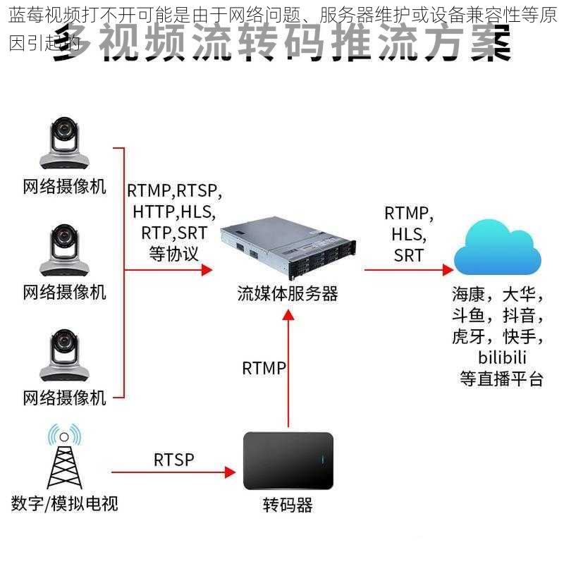 蓝莓视频打不开可能是由于网络问题、服务器维护或设备兼容性等原因引起的