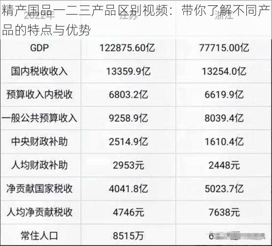 精产国品一二三产品区别视频：带你了解不同产品的特点与优势