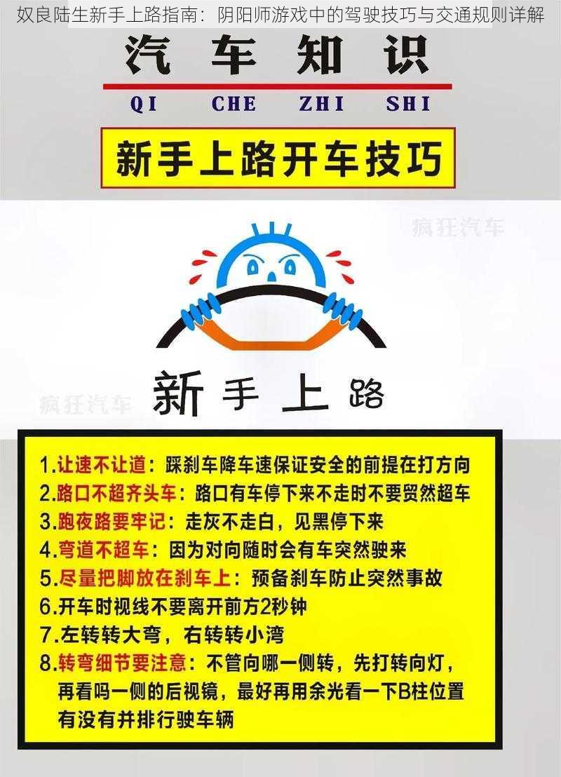 奴良陆生新手上路指南：阴阳师游戏中的驾驶技巧与交通规则详解