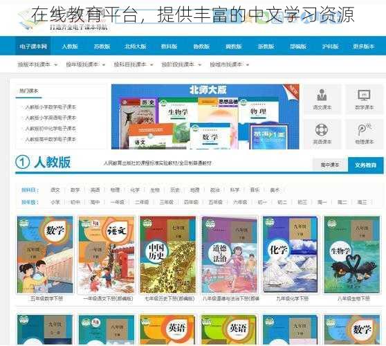 在线教育平台，提供丰富的中文学习资源