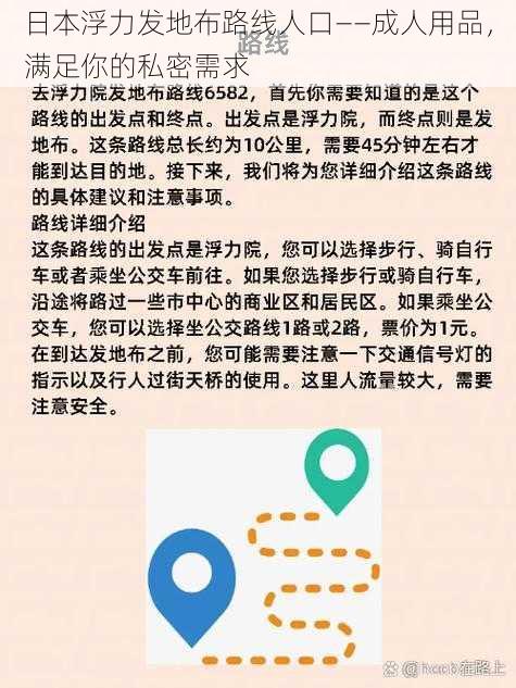 日本浮力发地布路线人口——成人用品，满足你的私密需求