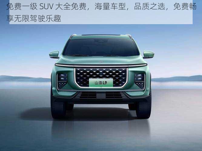 免费一级 SUV 大全免费，海量车型，品质之选，免费畅享无限驾驶乐趣