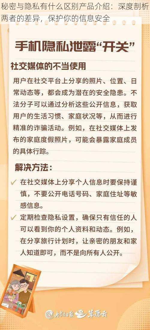 秘密与隐私有什么区别产品介绍：深度剖析两者的差异，保护你的信息安全