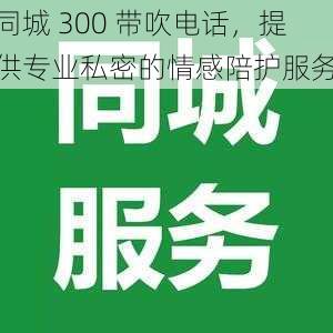 同城 300 带吹电话，提供专业私密的情感陪护服务