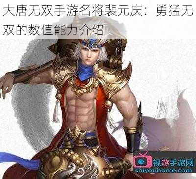 大唐无双手游名将裴元庆：勇猛无双的数值能力介绍