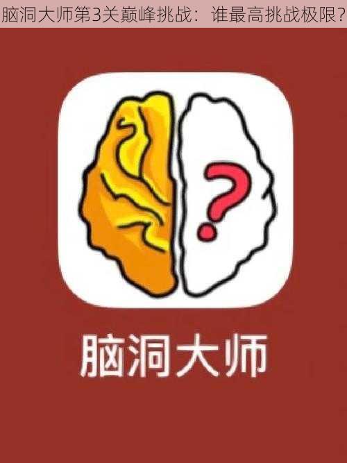 脑洞大师第3关巅峰挑战：谁最高挑战极限？