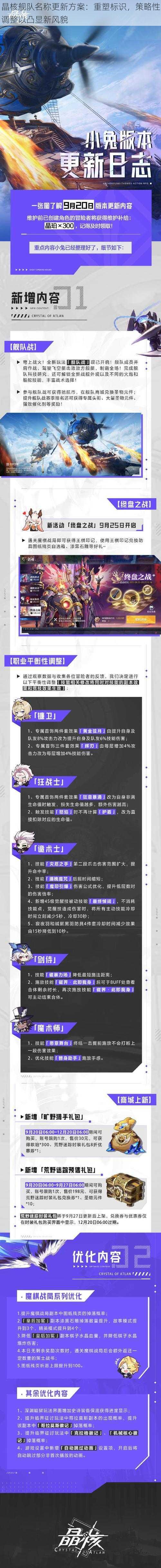 晶核舰队名称更新方案：重塑标识，策略性调整以凸显新风貌