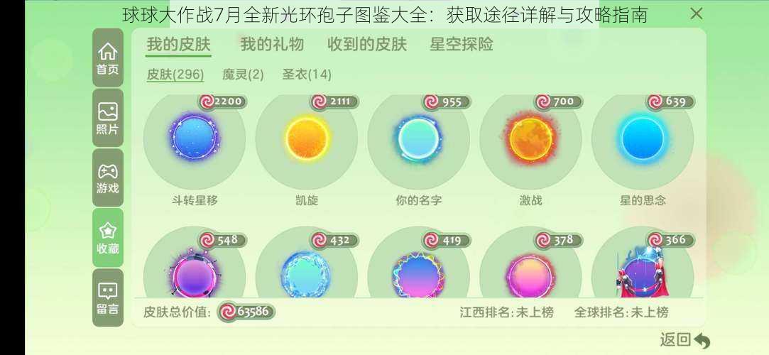 球球大作战7月全新光环孢子图鉴大全：获取途径详解与攻略指南