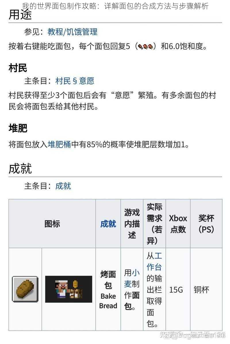 我的世界面包制作攻略：详解面包的合成方法与步骤解析