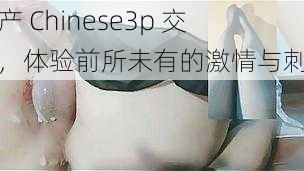 国产 Chinese3p 交换，体验前所未有的激情与刺激