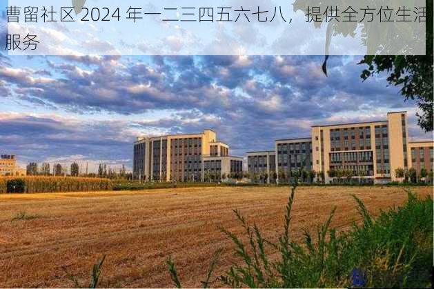 曹留社区 2024 年一二三四五六七八，提供全方位生活服务