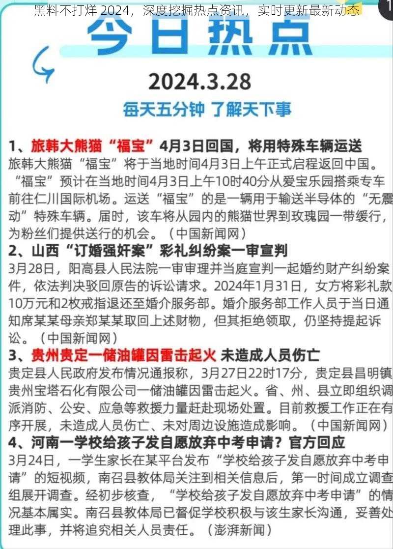 黑料不打烊 2024，深度挖掘热点资讯，实时更新最新动态