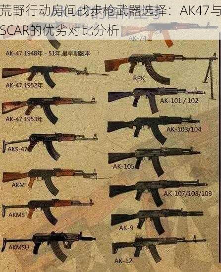 荒野行动房间战步枪武器选择：AK47与SCAR的优劣对比分析