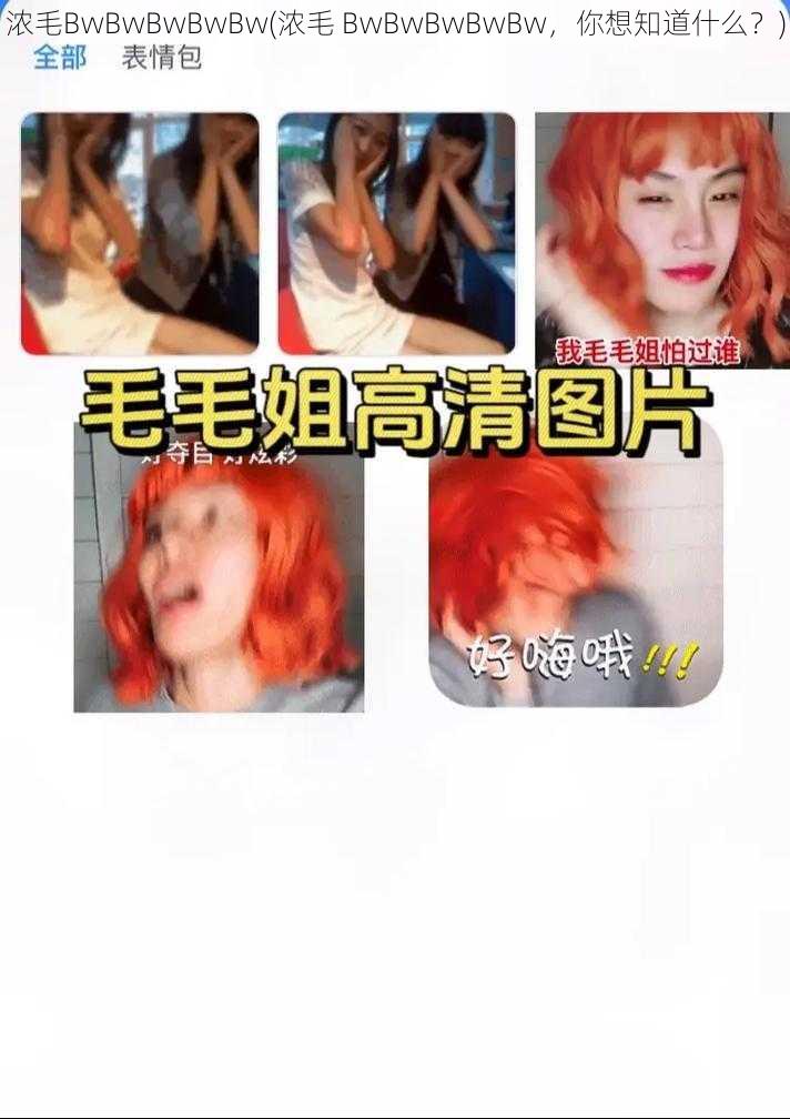 浓毛BwBwBwBwBw(浓毛 BwBwBwBwBw，你想知道什么？)