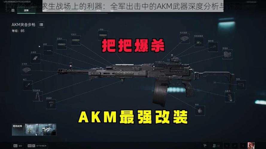 绝地求生战场上的利器：全军出击中的AKM武器深度分析与评测