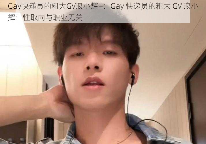 Gay快递员的粗大GV浪小辉—：Gay 快递员的粗大 GV 浪小辉：性取向与职业无关